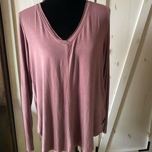 White Crow Raw Edge V-neck Top